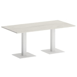Стол прямоугольный HOME OFFICE VR.SP-5-180.2 Дуб Наварра/Белый металл