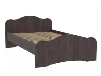 Кровать двуспальная Фант двойная 1400x2000 мм Ясень анкор темный