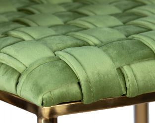 Стул барный DOBRIN EMMA GOLD (зеленый велюр (VF-08))