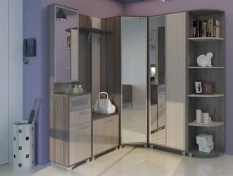 Вешалка WEST  600 Модуль 1 Ясень шимо темн/ясень шимо св