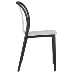 Стул обеденный ДОБРИН АДЭМ (черный/белый) / DOBRIN ADAM