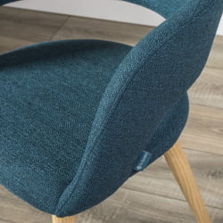 Кресло Hugs синий/нат.дуб