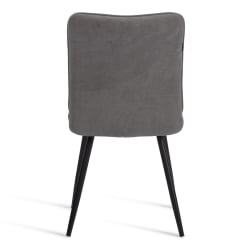 Стул обеденный Bari флок , 46х55х89, серый/черный, 29
