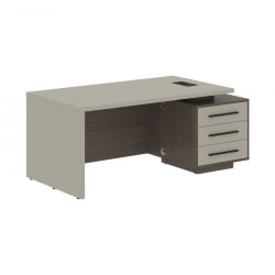 Стол руководителя правый VELION VCT 1890 R Аметист Дуб Сильвер