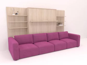 Диван кровать-трансформер Смарт 1 с полками К 1400 Венге