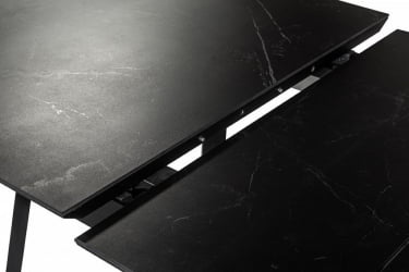 Стол Роналдо раздвиж. 120-160 Темный мрамор/Бабочка