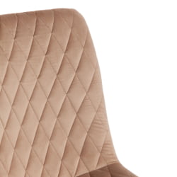 Стул CHILLY X (mod. 7096-1) ткань/металл, 45x53х88 см, высота до сиденья 50 см, бежевый barkhat 5/черный