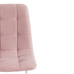 Металлический стул CХИЛЛЙ МАКС Велюр/металл , 45 х 54 х 90 см , пыльно-розовый/белый / CHILLY MAX