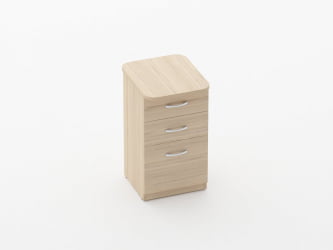 Тумба приставная на 3 ящика Glassy 3.10.15 Бук светлый