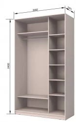 Шкаф-купе Хит-24-17-55 Ясень шимо темный