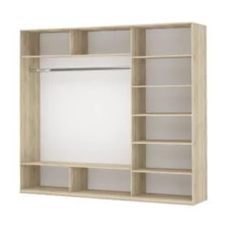 Шкаф-купе трехдверный Прайм 2100 Зеркало/Белое стекло/Зеркало Белый снег