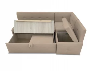 Уголок для маленькой кухни Вена рогожка Savana Plus Beige