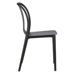 Стул обеденный DOBRIN ADAM (черный/серо-голубой)