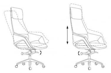 Кресло руководителя Бюрократ _ДЭО-2 Коричневый / _DAO-2
