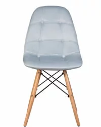 Стул обеденный DOBRIN BENNET Пудрово-голубой велюр HLR-15
