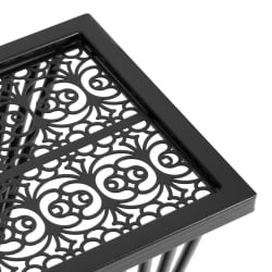 Кофейный стол Osteria/Остерия металл, черный, 25,5х25,5х59 см