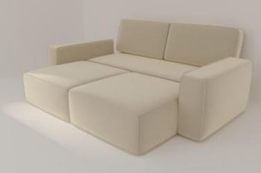 Диван велюр Сунндал (Berhouse) Цвет фасада: Левис 09 велюр; Тип: Прямой; Материал фасада: Металл/Велюр