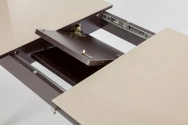 Стол обеденный Чикаго СТ(6191) венге,стекло бежевое