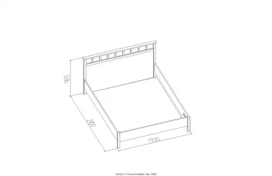 Кровать Люкс (1600) Sherlock 47 Орех шоколадный (спальня)