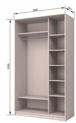 Шкаф-купе Хит-23-17-15 Дуб млечный