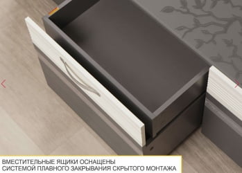 Полка навесная Графит 604.29