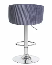 Стул барный DOBRIN DARCY Серый велюр 1922-19