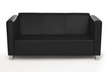 Черный диван Милано Комфорт Д3 Санторини 401 (черный) Категория 1