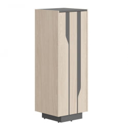 Шкаф средний Line СФ-574201 Дуб светлый Черный графит