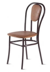 Стул Венский 400х490 мм Темно-коричневый/Металл Коричневый