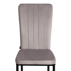 Металлический стул VERTER (mod. BC577-DC) металл, флок, 41 х 52 х 95 см, Light grey (светло-серый) HLR14 / черный