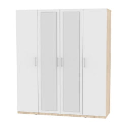 Шкаф распашный R-198х180х60-1-M(ДСС-Белый)