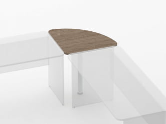 Приставка угловая Glassy 2.16 Дуб Верцаска