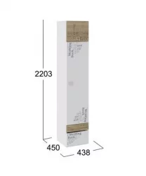 Темный шкаф Оксфорд ТД-139.07.21 Ривьера Белый с рисунком