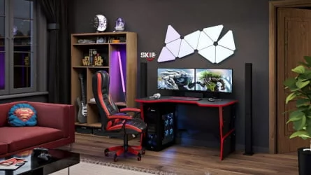 Компьютерный стол SKILL STG 1390 Красный