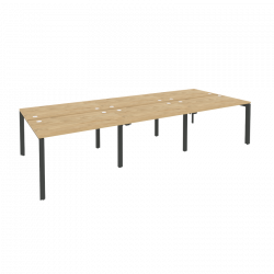 Рабочая станция на П-образном м/к ONIX O.MP-D.RS-6.2.7 Тиквуд Светлый/Антрацит