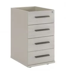 Тумба приставная без топа 4 ящика New Line NLN36330521 Дуб шамони светлый