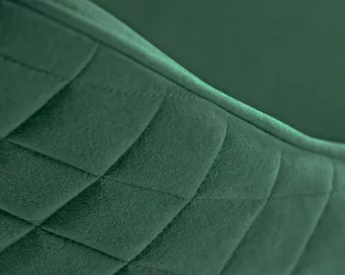 Стул обеденный DOBRIN STELLA (ЭМАЛЬ ЧЕРНЫЙ МУАР велюр Catania Izumrud)