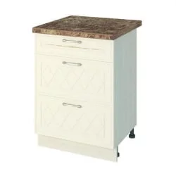 Стол кухонный (3 ящика с системой плавного закрывания) Тиффани 19.91