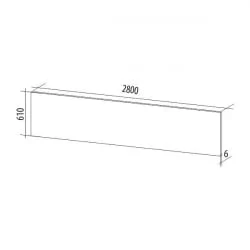 Стеновая панель высокоглянцевая СП 06 Афина