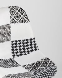 Стул Eames DSW Пэчворк Черно-белый