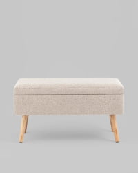 Банкетка Сторми с ящиком бежевый