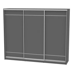 Шкаф-купе B-230х270х60-3(Графит-D7D7D7)