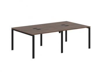 Бенч-система 4-местная EDIS EUWST 2313 Дуб Денвер темный Черный
