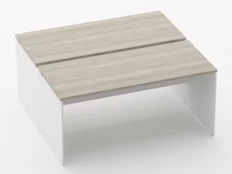 Письменный стол для двоих Deka ЛДСП каркас 75.145.16 Дуб Сантана светлый/Белый