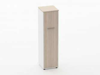 Шкаф 3 узкий закрытый, 1 дверь Deka 10.16.14Л Туя/Белый