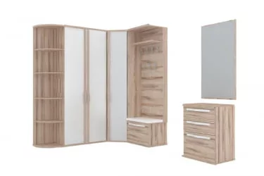 Тумба для обуви Марта ЛД 124.120.000 Белый Дезира Эш