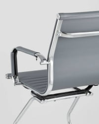 Кресло для посетителей ТопЧаирс Висит серое 2 шт. / TopChairs Visit