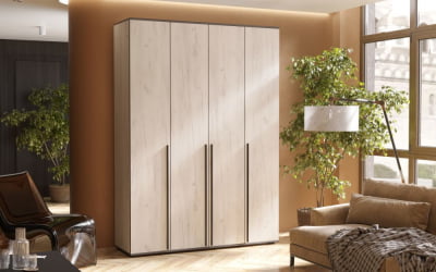 Шкаф Норд 4-х ств. Крафт белый