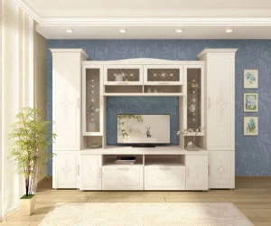 Комплект мебели для гостиной Венеция №03 Сосна Астрид Ваниль