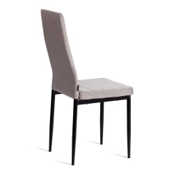 Дизайнерский стул Еасй (мод. ДЖСC02-1) металл, флок, 41 х 52 х 96 см, Лигхт грей (светло-серый) ХЛР14 / черный / Easy (mod. JSC02-1) Light grey HLR14